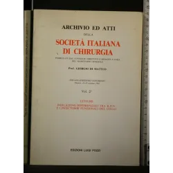 ARCHIVIO ED ATTI DELLA SOCIETA' ITALIANA DI CHIRURGIA