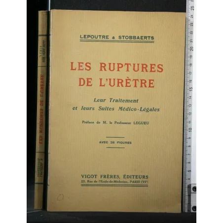 LES RUPTURES DE L'URETRE