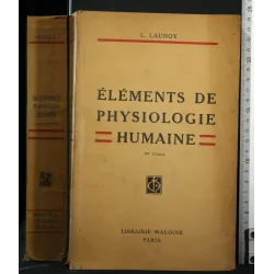 ELEMENTS DE PHYSIOLOGIE HUMAINE