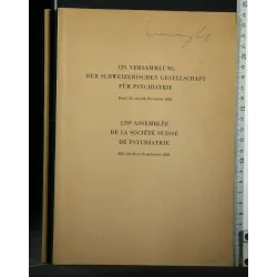 129. VERSAMMLUNG DER SCHWEIZERISCHEN GESELLSCHAFT FUR