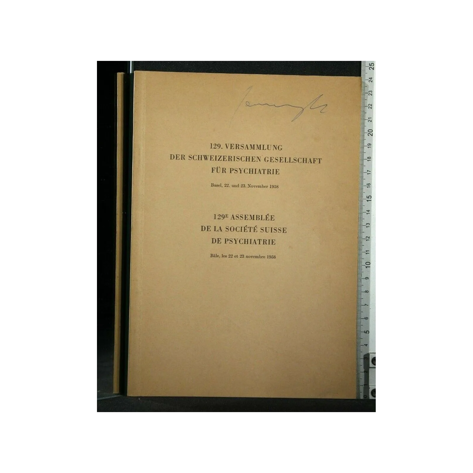 129. VERSAMMLUNG DER SCHWEIZERISCHEN GESELLSCHAFT FUR
