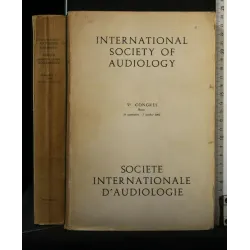 INTERNATIONAL SOCIETY OF AUDIOLOGY. V CONGRES. AA.VV. SOCIETY