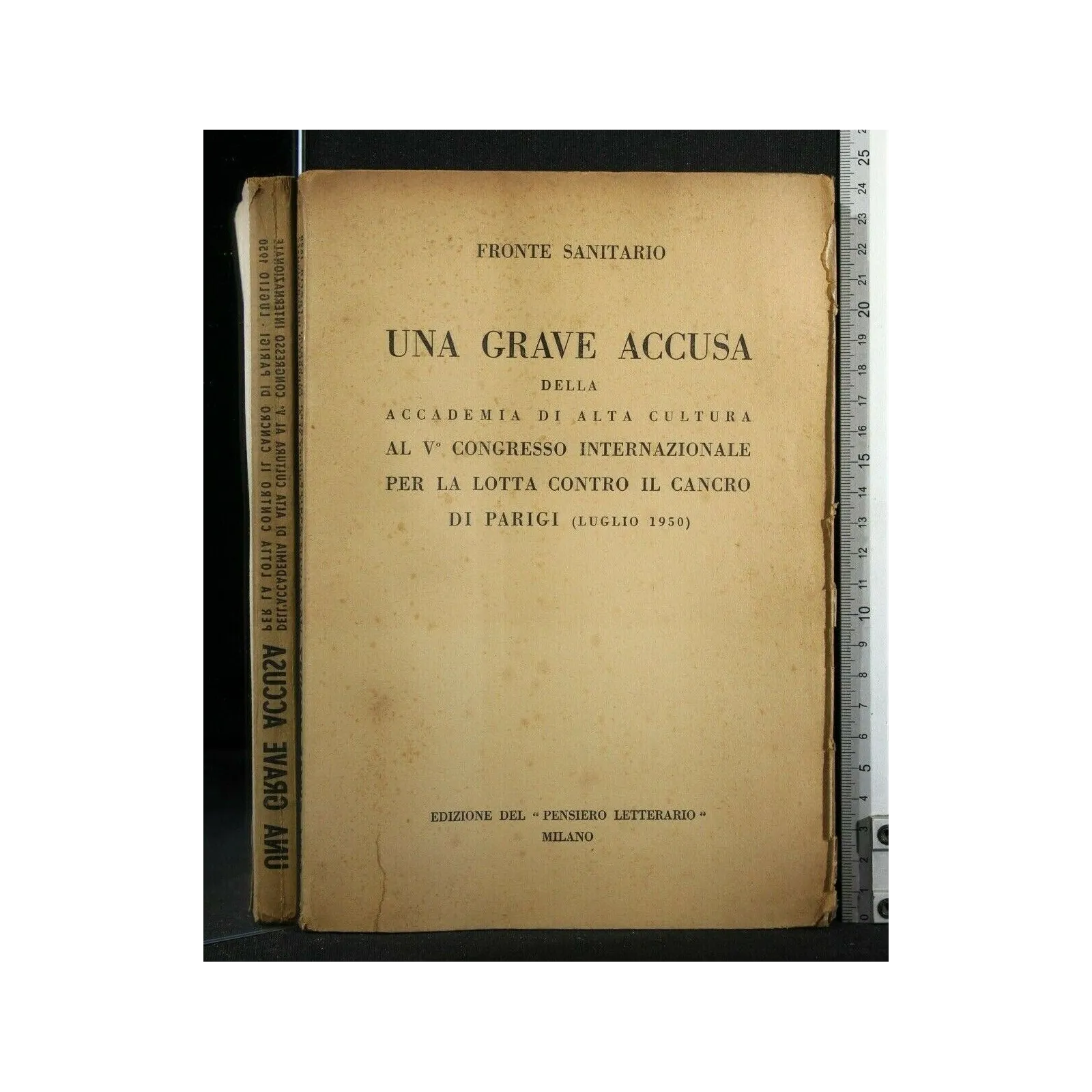 UNA GRAVE ACCUSA DELLA ACCADEMIA DI ALTA CULTURA AL 5° CONGRESSO