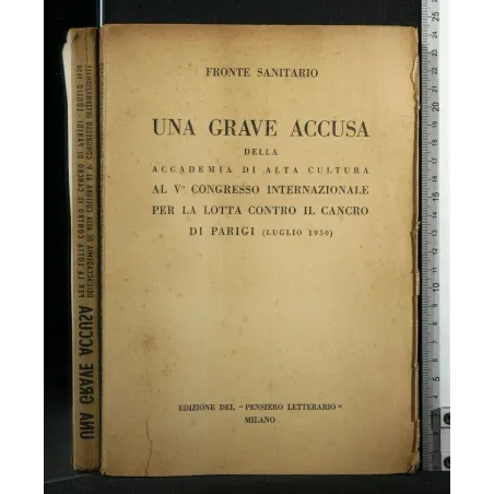 UNA GRAVE ACCUSA DELLA ACCADEMIA DI ALTA CULTURA AL 5° CONGRESSO