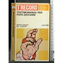 TESTIMONIANZA PER PAPA GIOVANNI