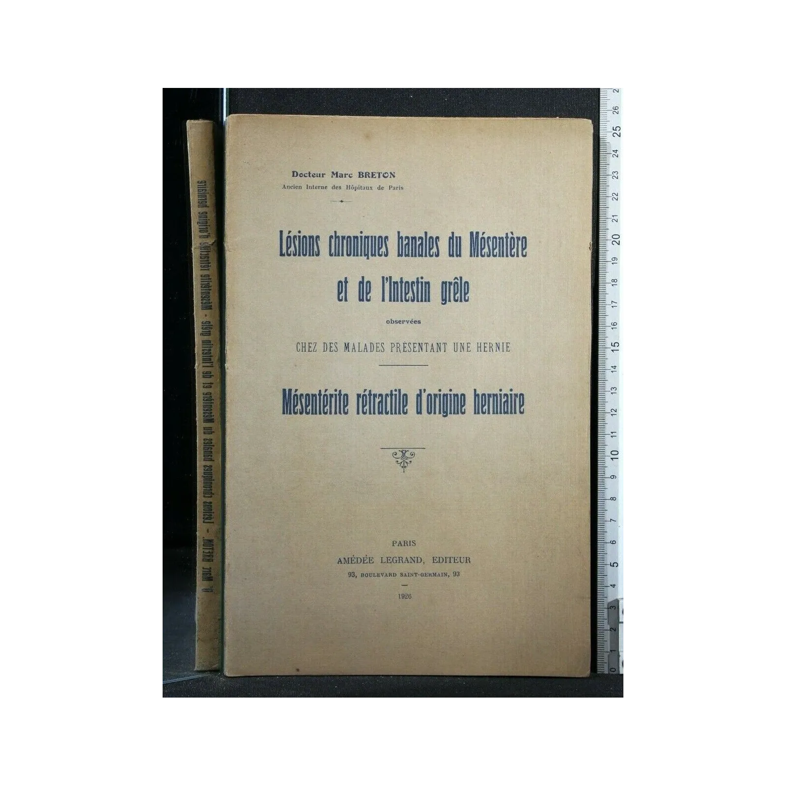 LESIONS CHRONIQUES BANALES DU MESENTERE ET DE L'INTESTIN GRELE