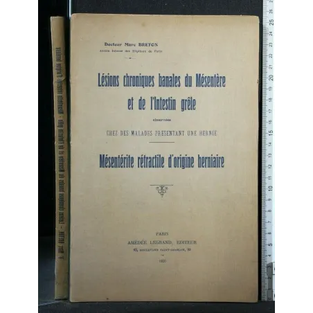 LESIONS CHRONIQUES BANALES DU MESENTERE ET DE L'INTESTIN GRELE