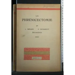 LA PHRENICECTOMIE