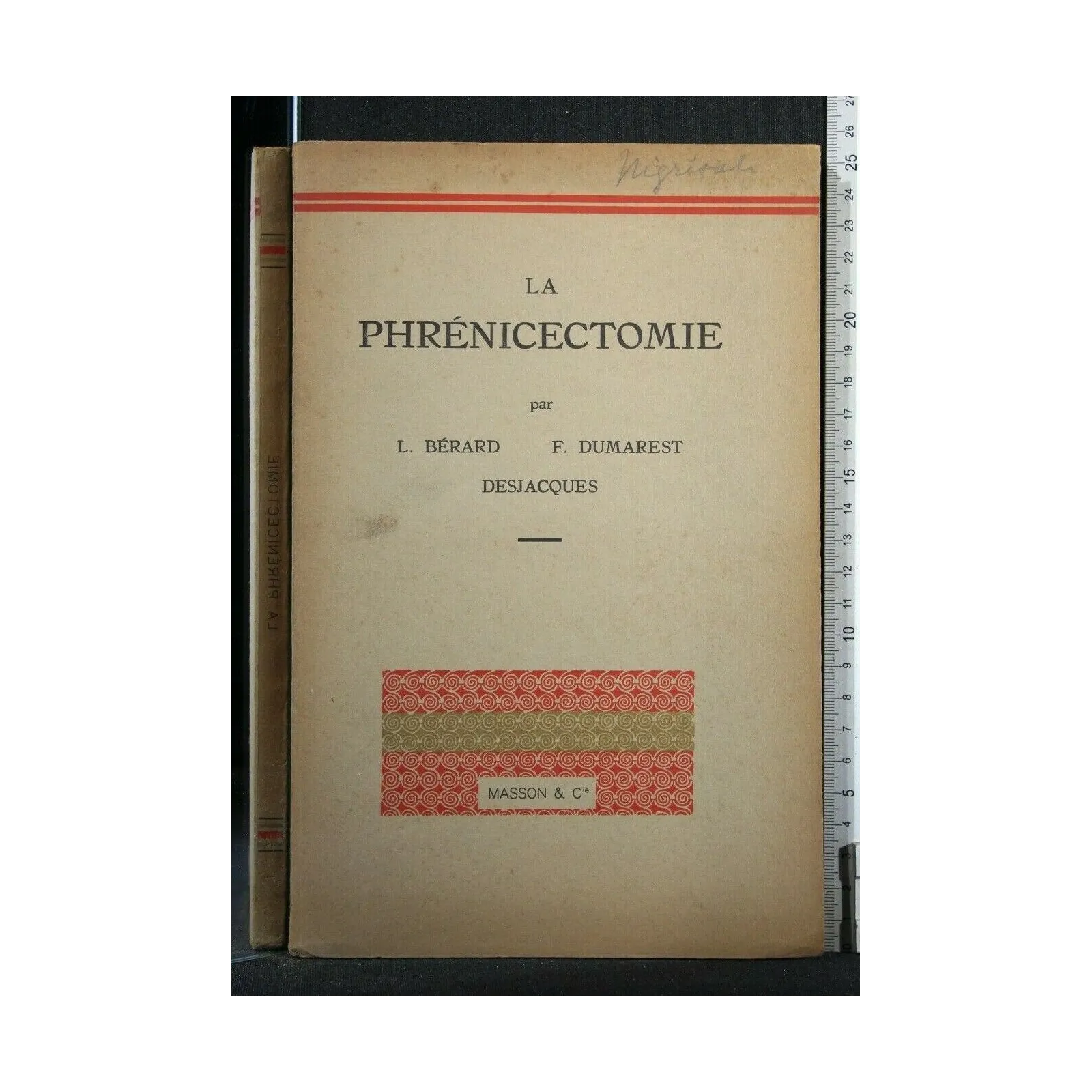 LA PHRENICECTOMIE