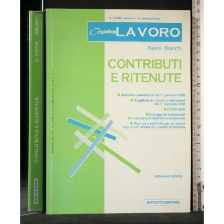 CONTRIBUTI E RITENUTE GENNAIO 2000