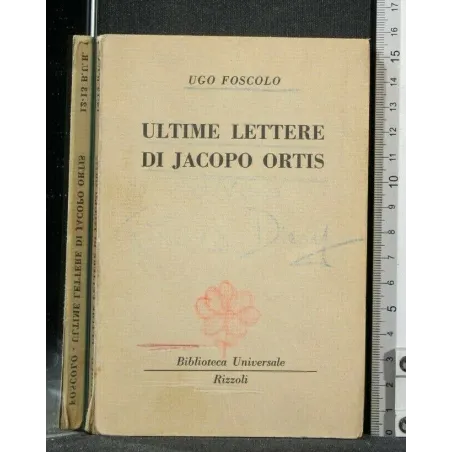 ULTIME LETTERE DI JACOPO ORTIS