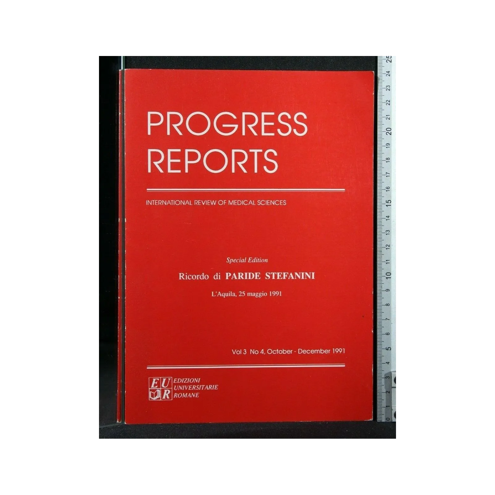 PROGRESS REPORTS INTERNATIONAL REVIEW OF MEDICAL SCIENCES