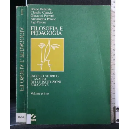 FILOSOFIA E PEDAGOGIA VOLUME 1