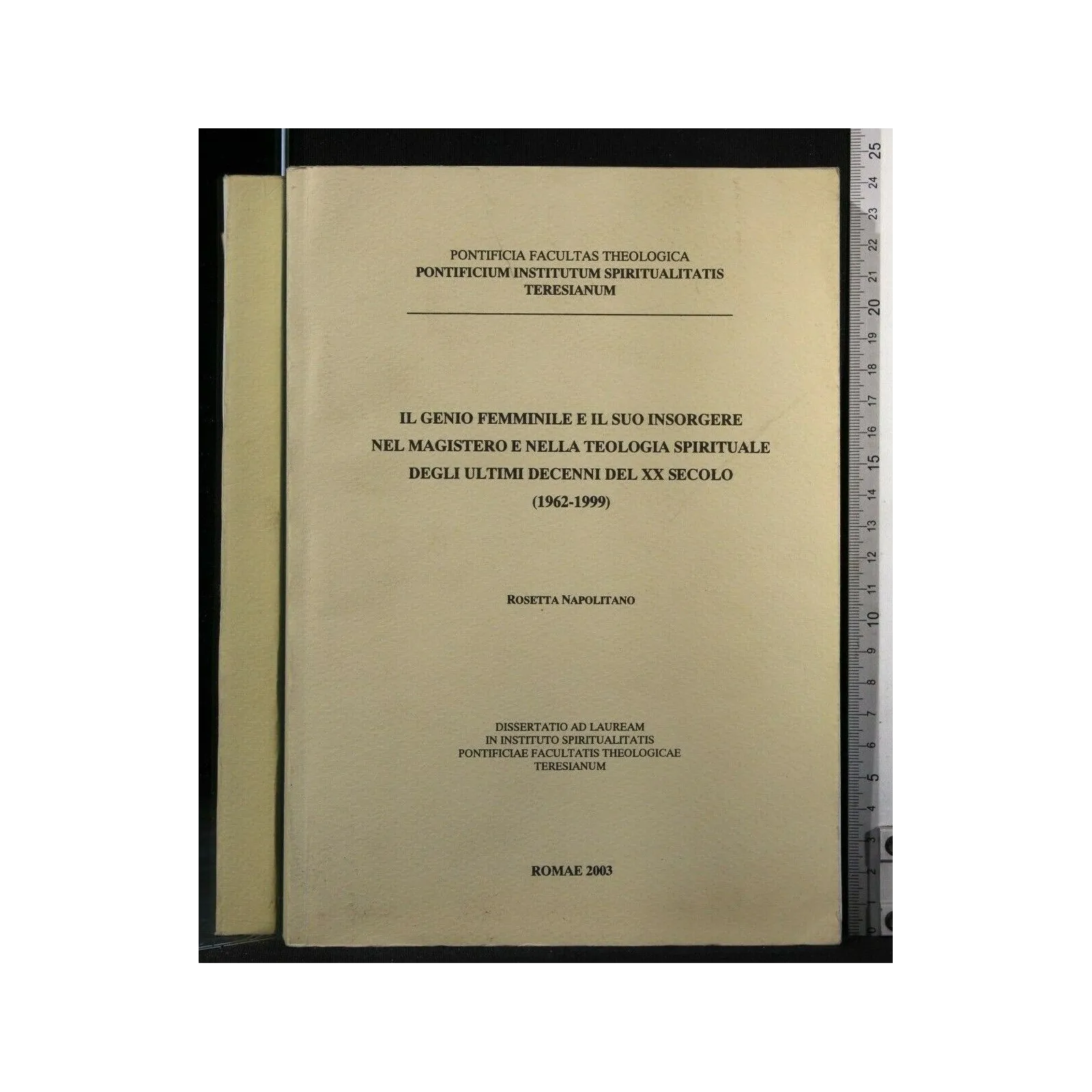 IL GENIO FEMMINILE E IL SUO INSORGERE NEL MAGISTERO E NELLA