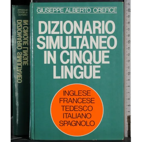 Dizionario simultaneo in cinque lingue