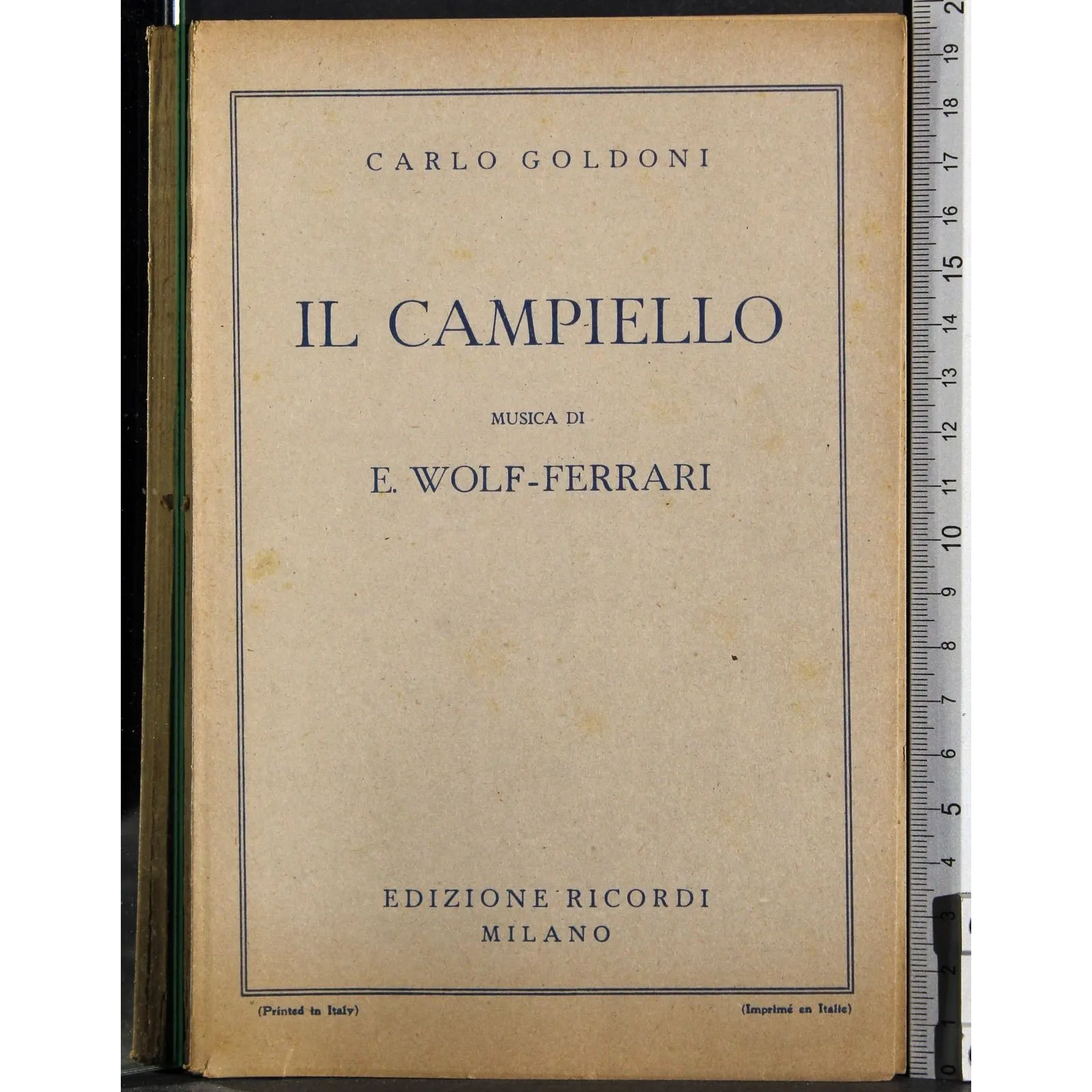 Il campiello. Musica di Wolf-Ferrari