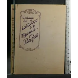 ESTRATTO DEL CATALOGO DI MUSICA PER PIANOFORTE