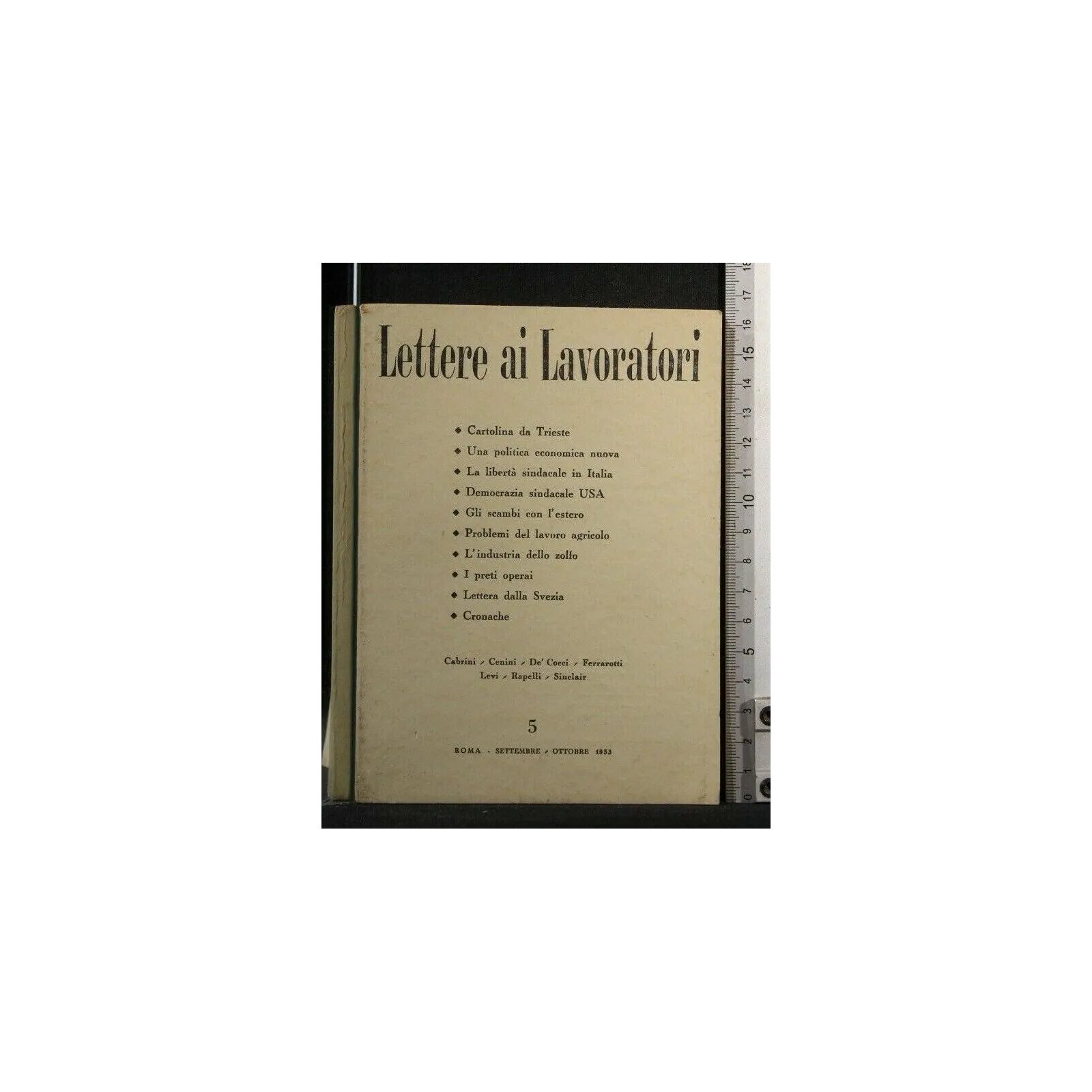 LETTERE AI LAVORATORI SETTEMBRE7OTTOBRE 1953