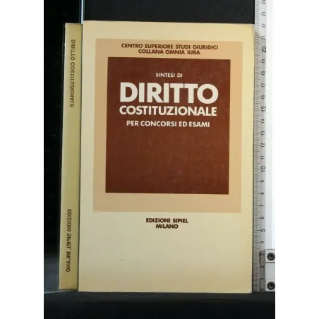 SINTESI DI DIRITTO COSTITUZIONALE PER CONCORSI ED ESAMI