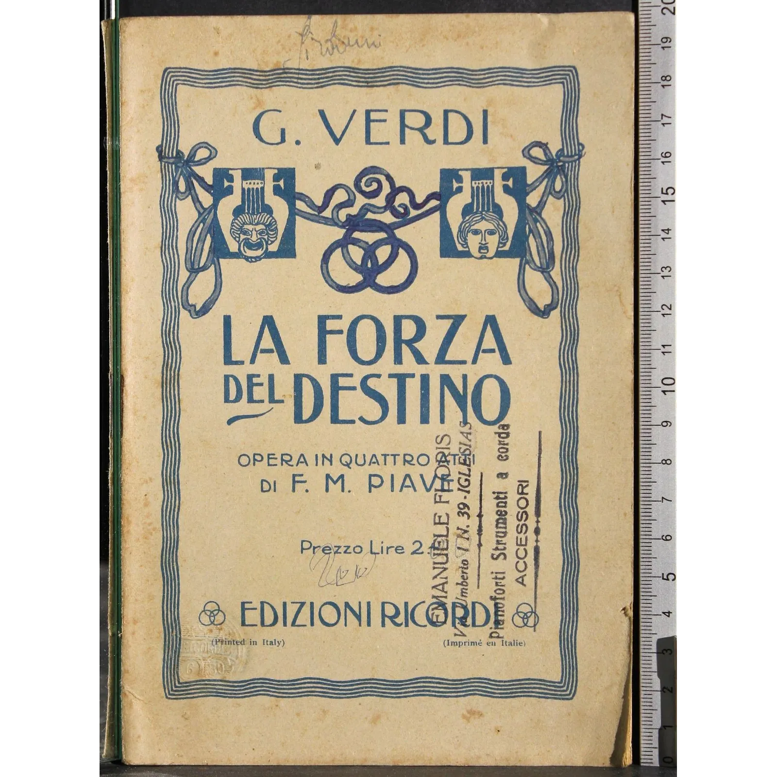 La forza del destino. Opera in 4 atti