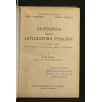 ANTOLOGIA DELLA LETTERATURA ITALIANA VOL I
