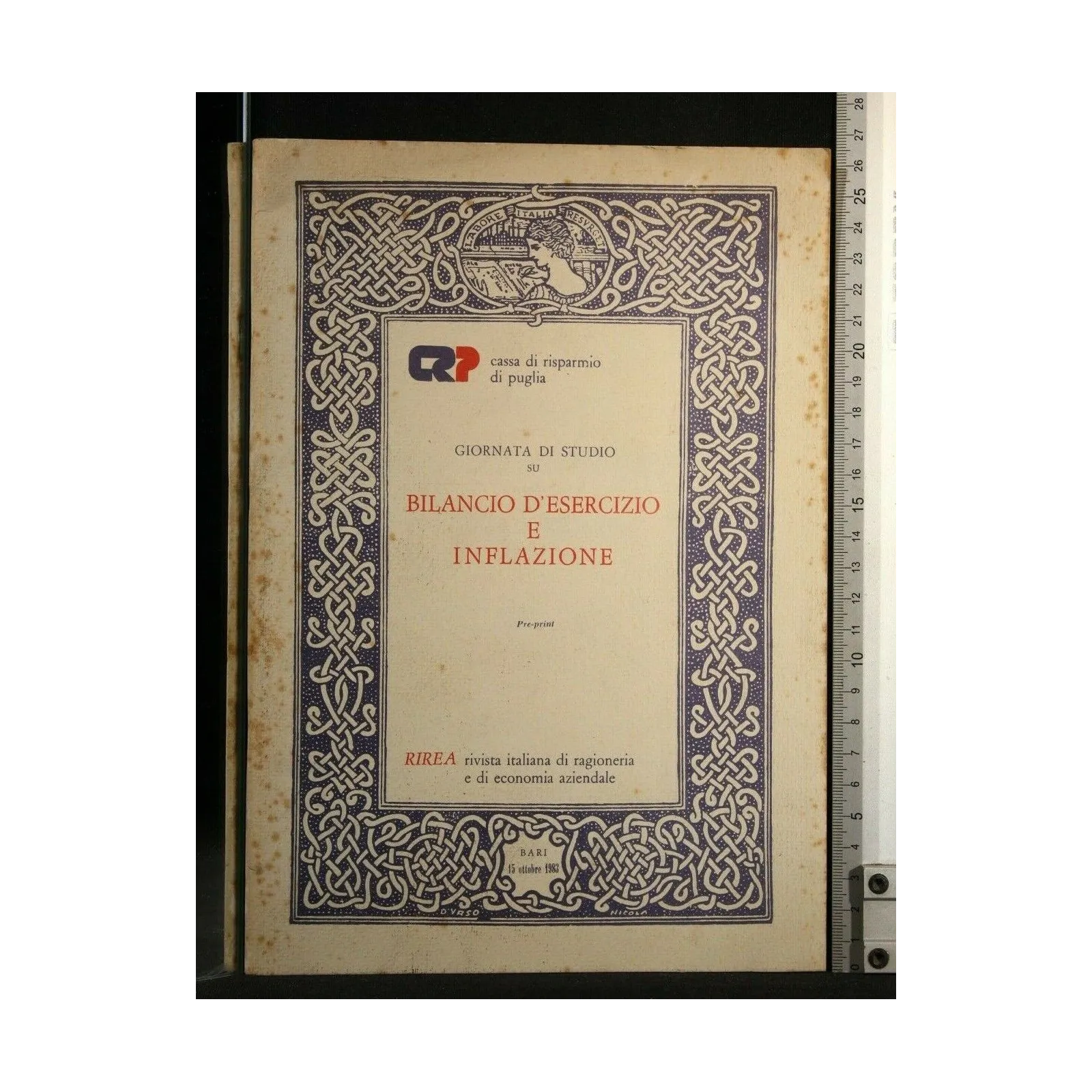 GIORNATA DI STUDIO SU BILANCIO D'ESERCIZIO E INFLAZIONE