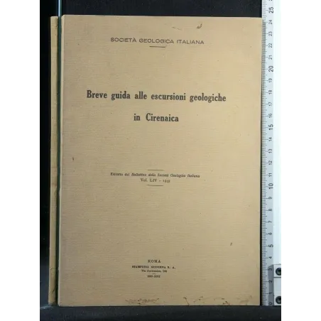 BREVE GUIDA ALLE ESCURSIONI GEOLOGICHE IN CIRENAICA ESTRATTO DAL
