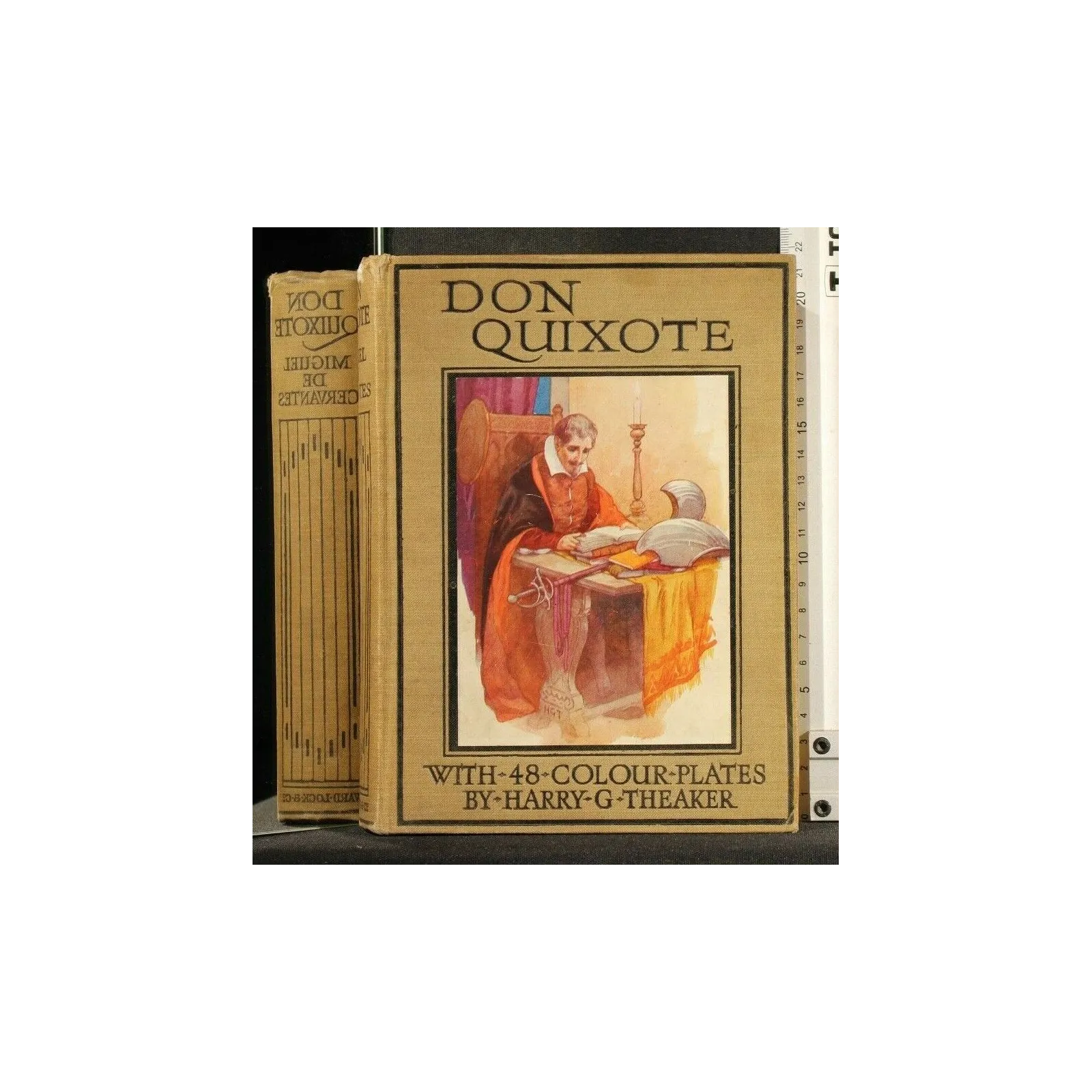 THE ADVENTURE OF DON QUIXOTE WITH 48 COLOUR PLATES BY THEAKER