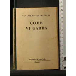 COME VI GARBA