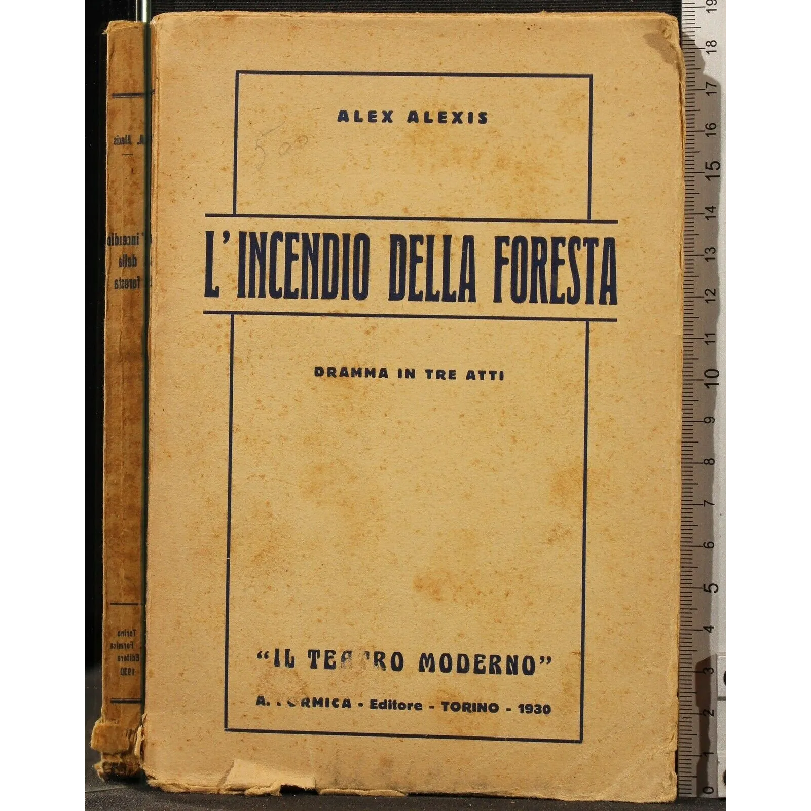 L'INCENDIO DELLA FORESTA. DRAMMA IN TRE ATTI _x000D_