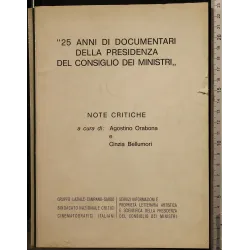 25 ANNI DI DOCUMENTARI… NOTE CRITICHE