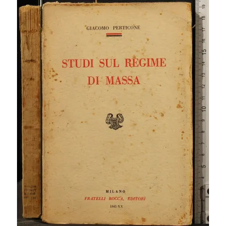 STUDI SUL REGIME DI MASSA