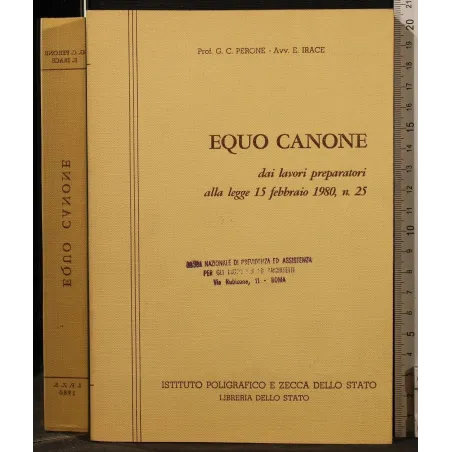 EQUO CANONE DAI LAVORI PREPARATORI ALLA LEGGE 25, 1980