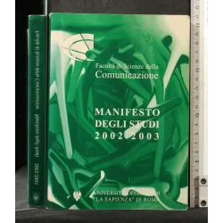 MANIFESTO DEGLI STUDI 2002/2003