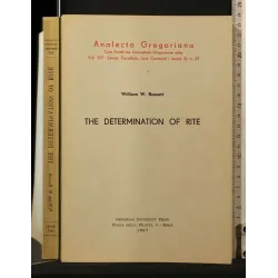 THE DETERMINATION OF RITE