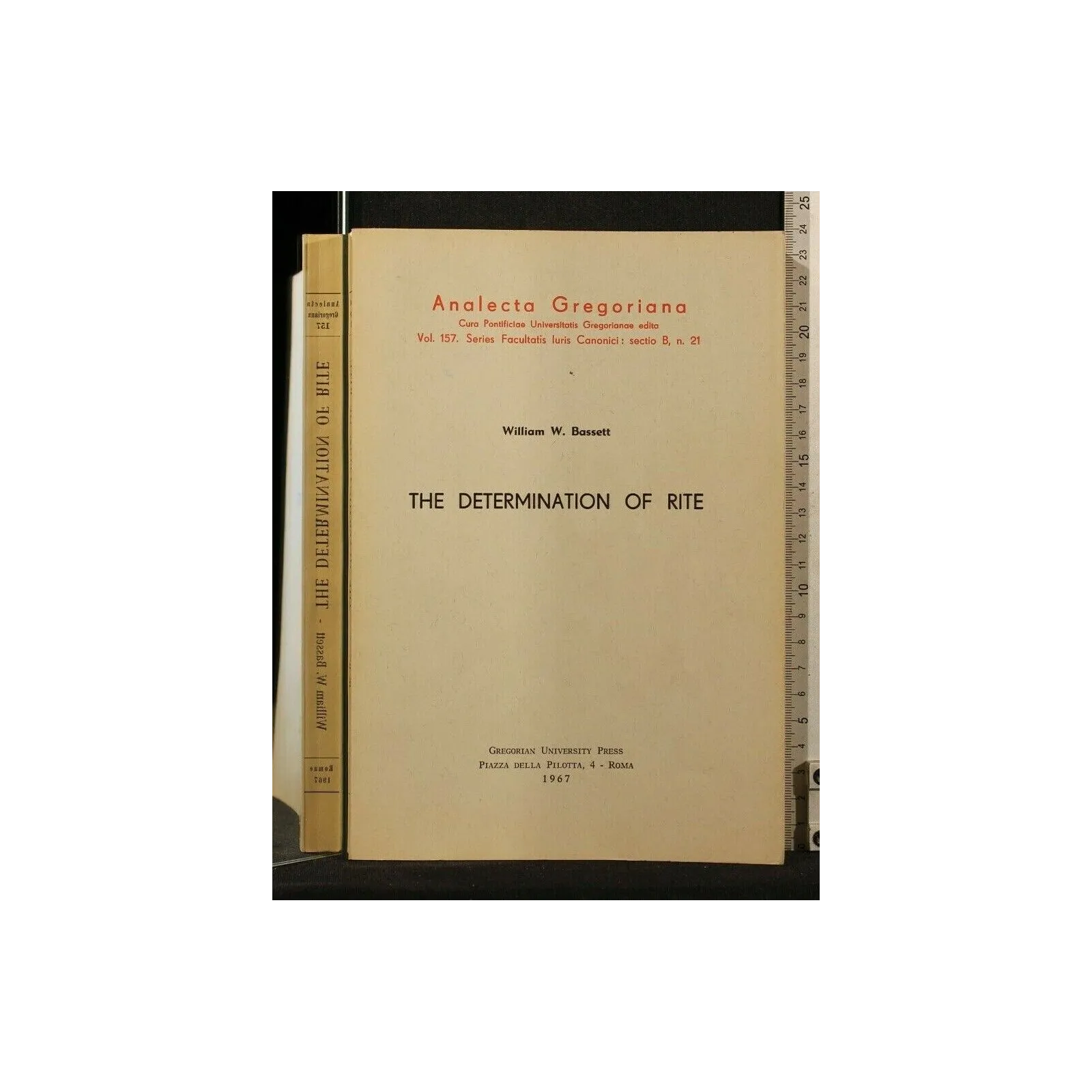 THE DETERMINATION OF RITE