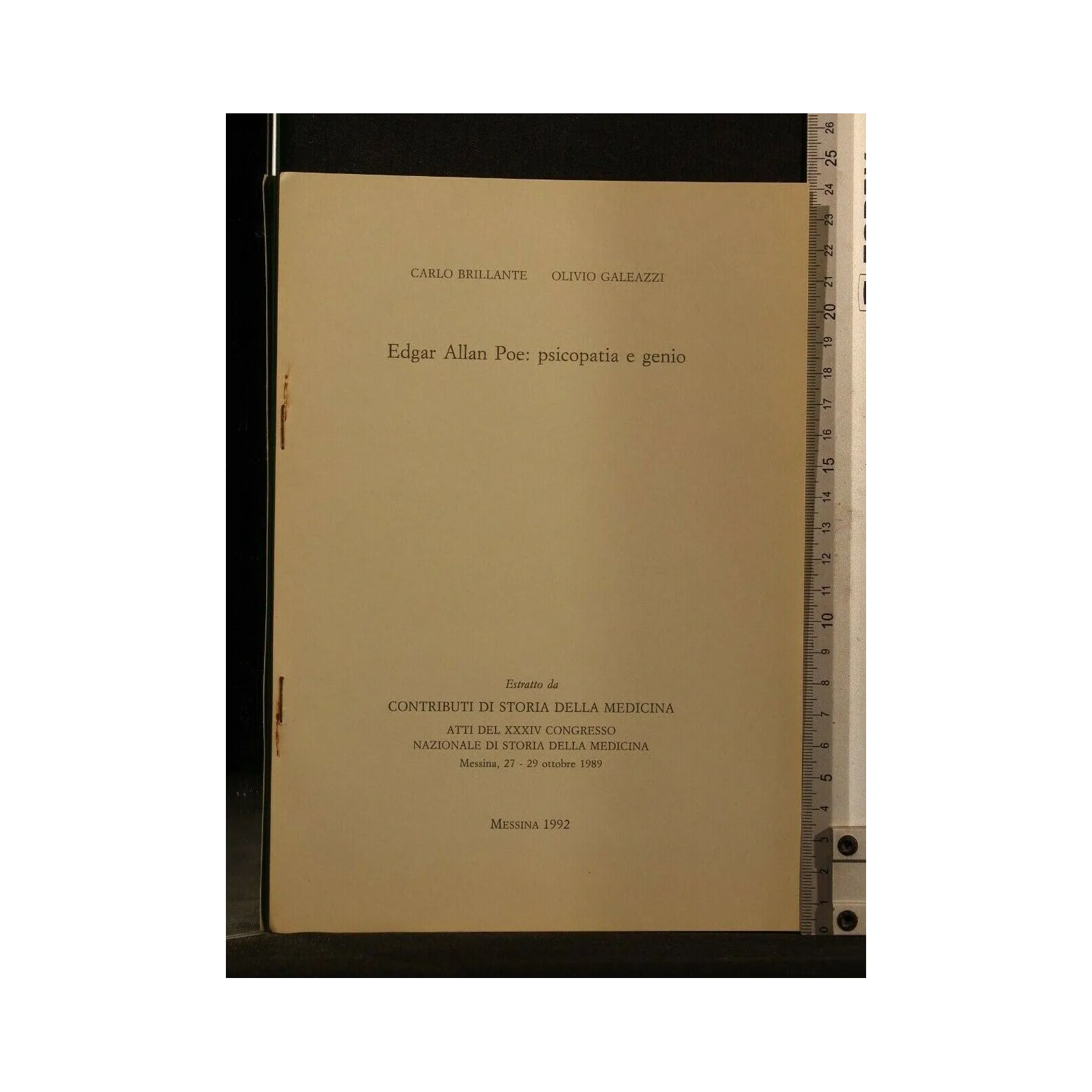 ATTI DEL XXXIV CONGRESSO NAZIONALE DI STORIA DELLA MEDICINA