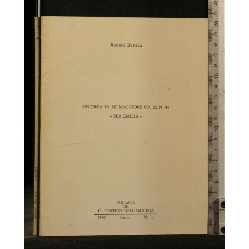 SINFONIA IN MI MAGGIORE OP. 22 N. 47 PER EMILIA