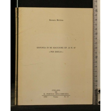 SINFONIA IN MI MAGGIORE OP. 22 N. 47 PER EMILIA