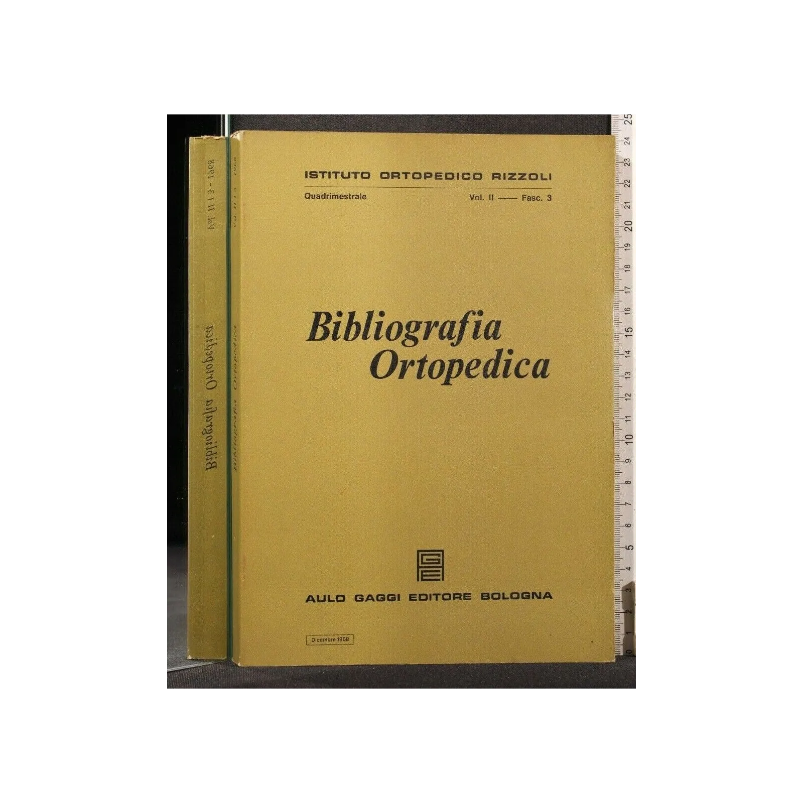 BIBLIOGRAFIA ORTOPEDICA VOL II FASC 2 OTTOBRE 1968