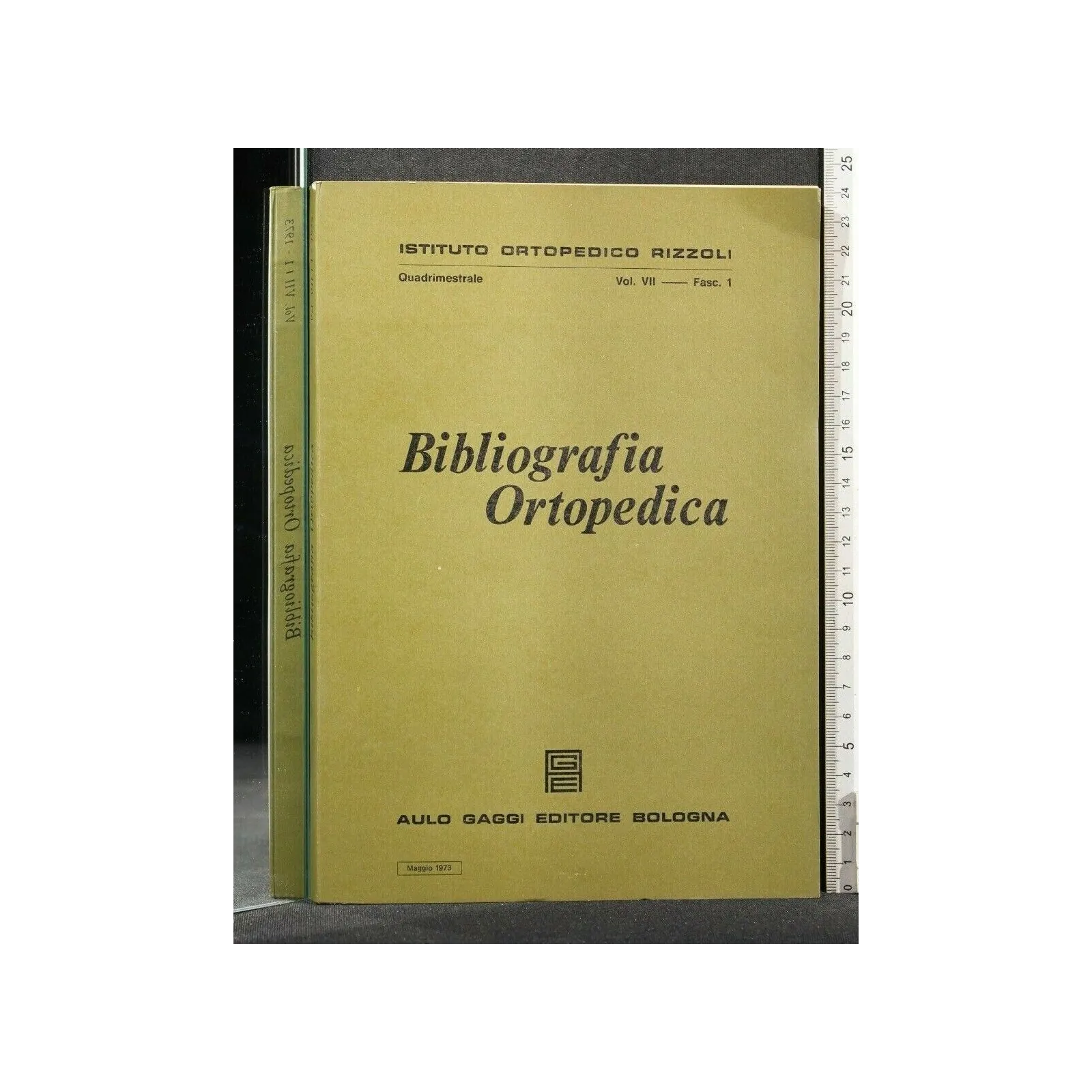 BIBLIOGRAFIA ORTOPEDICA VOL VII FASC 1 MAGGIO 1973