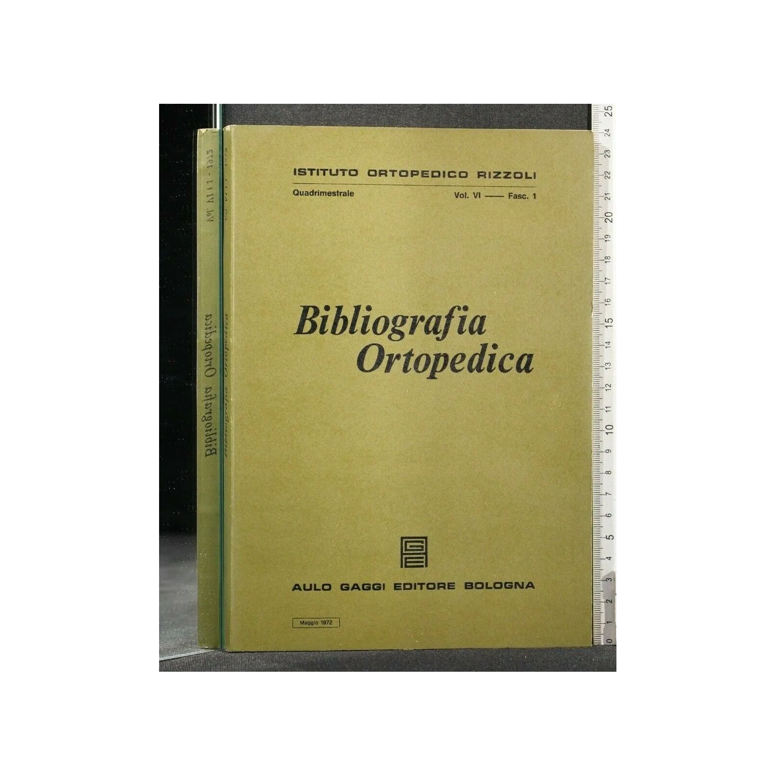 BIBLIOGRAFIA ORTOPEDICA VOL VI FASC 1 MAGGIO 1972