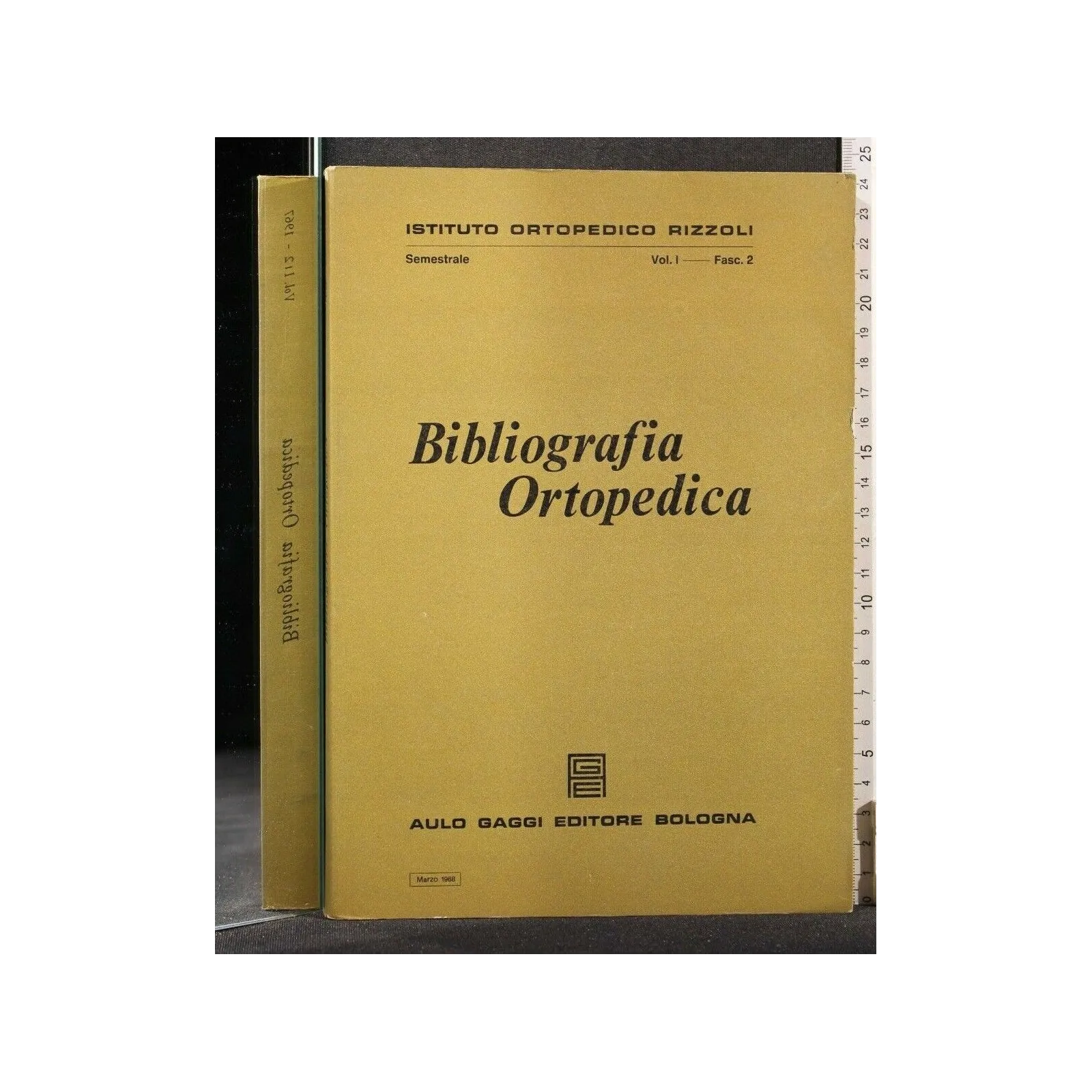 BIBLIOGRAFIA ORTOPEDICA VOL I FASC 2 MARZO 1968