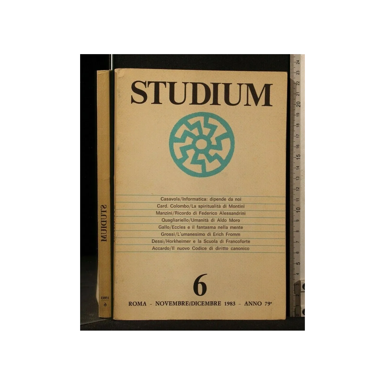 STUDIUM 6 NOVEMBRE/DICEMBRE 1983 ANNO 79°