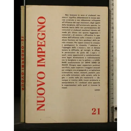 NUOVO IMPEGNO 21 AUTUNNO 1970-INVERNO 1971