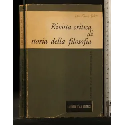 RIVISTA CRITICA DI STORIA DELLA FILOSOFIA ANNO XXVIII FASC IV
