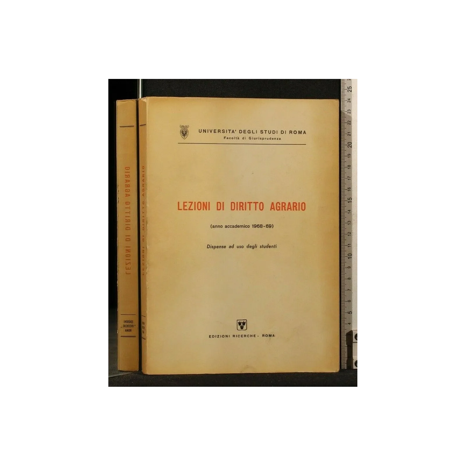 LEZIONI DI DIRITTO AGARIO AA 1968/69