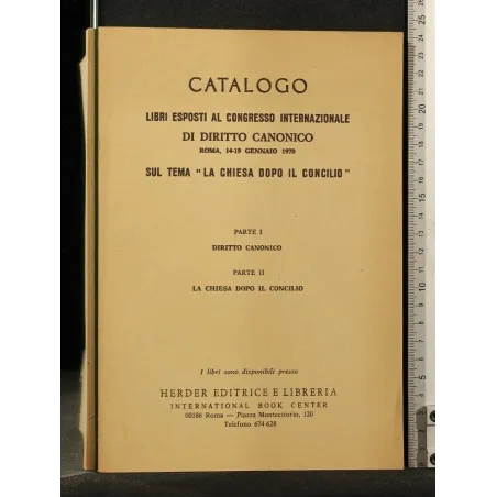 CATALOGO LIBRI ESPOSTI AL CONGRESSO INTERNAZIONALE DI DIRITTO