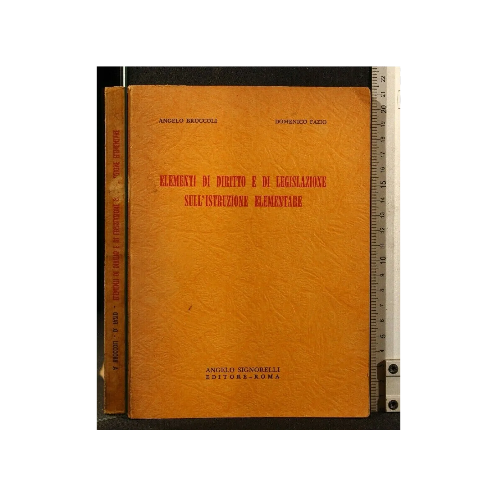 ELEMENTI DI DIRITTO E DI LEGISLAZIONE SULL'ISTRUZIONE ELEMENTARE