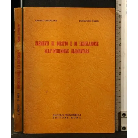 ELEMENTI DI DIRITTO E DI LEGISLAZIONE SULL'ISTRUZIONE ELEMENTARE